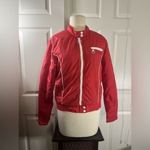 Item 066: EUC Roxy Bomber Jacket in Red (Size Large)